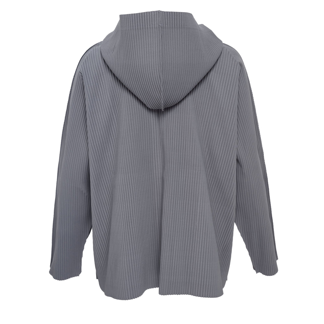 Fine Knit Pleated Blouson