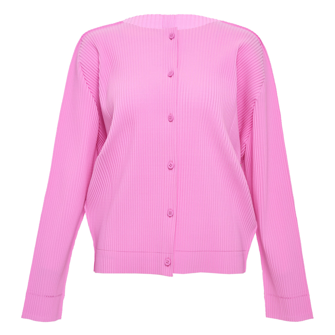 Fine Knit Pleats 2 Cardigan