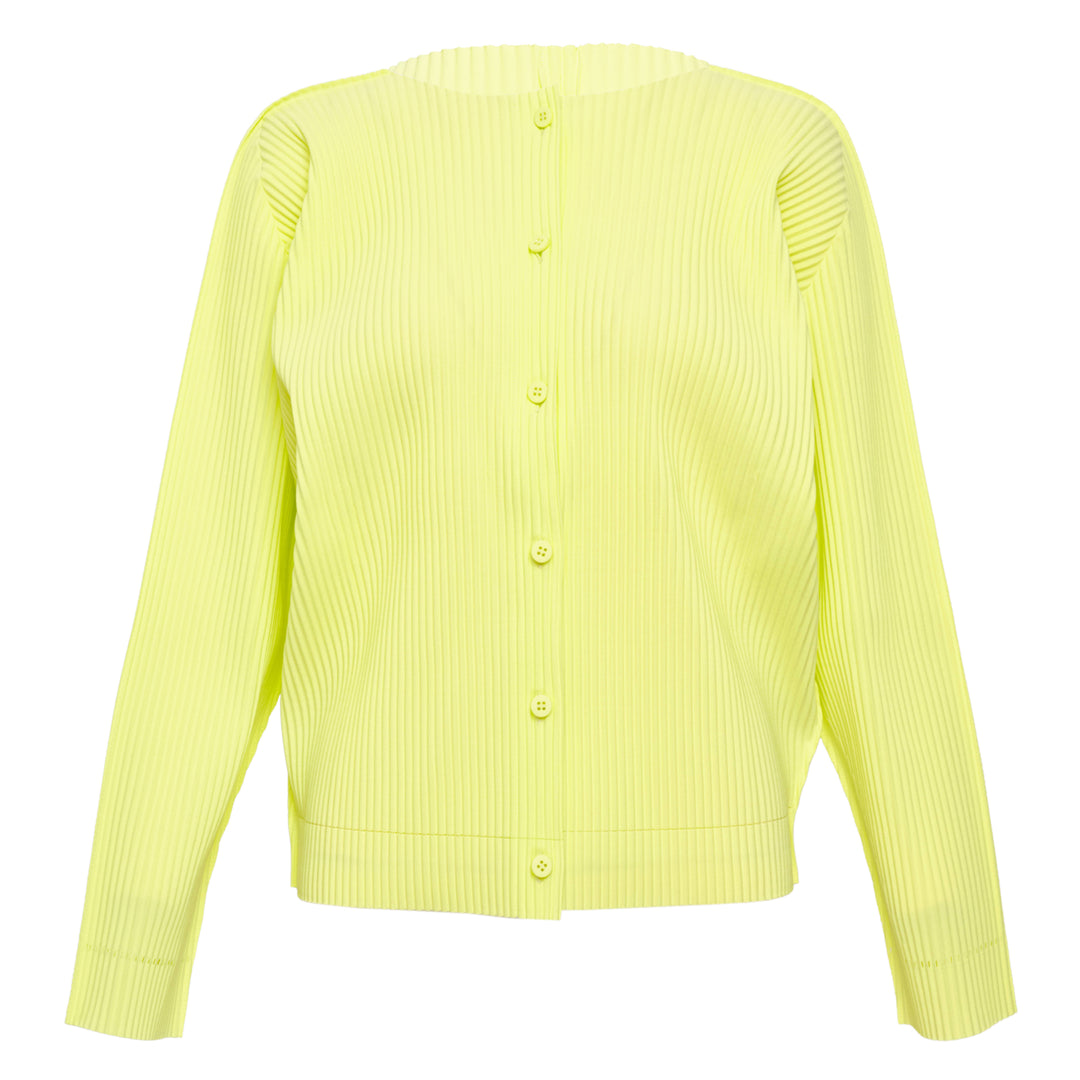 Fine Knit Pleats 2 Cardigan