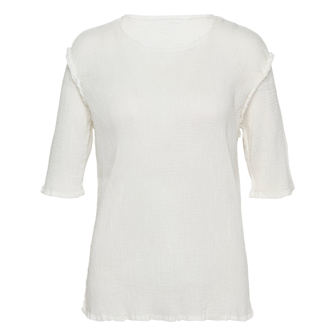 me ISSEY MIYAKE See-Through Crepe Top – Available at Club 21, Official Retailer in Singapore, Malaysia & Thailand with Global Shipping Online
