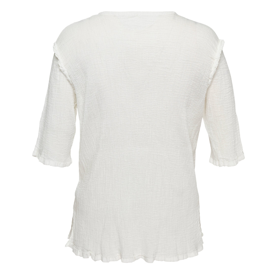 me ISSEY MIYAKE See-Through Crepe Top – Available at Club 21, Official Retailer in Singapore, Malaysia & Thailand with Global Shipping Online