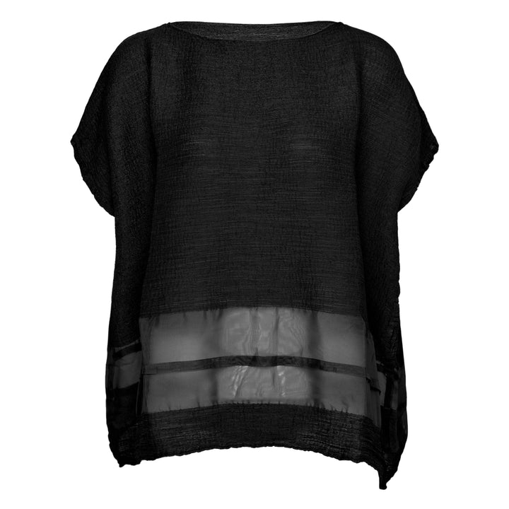 Sheer See-Through Crepe