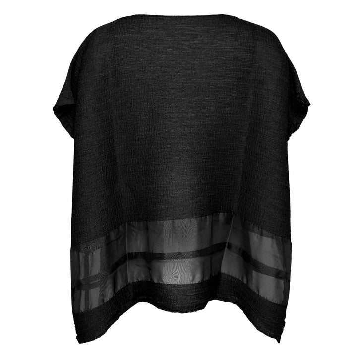Sheer See-Through Crepe