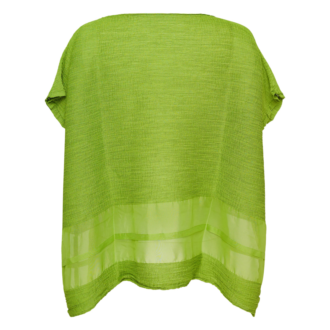 Sheer See-Through Crepe