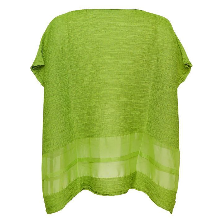 Sheer See-Through Crepe