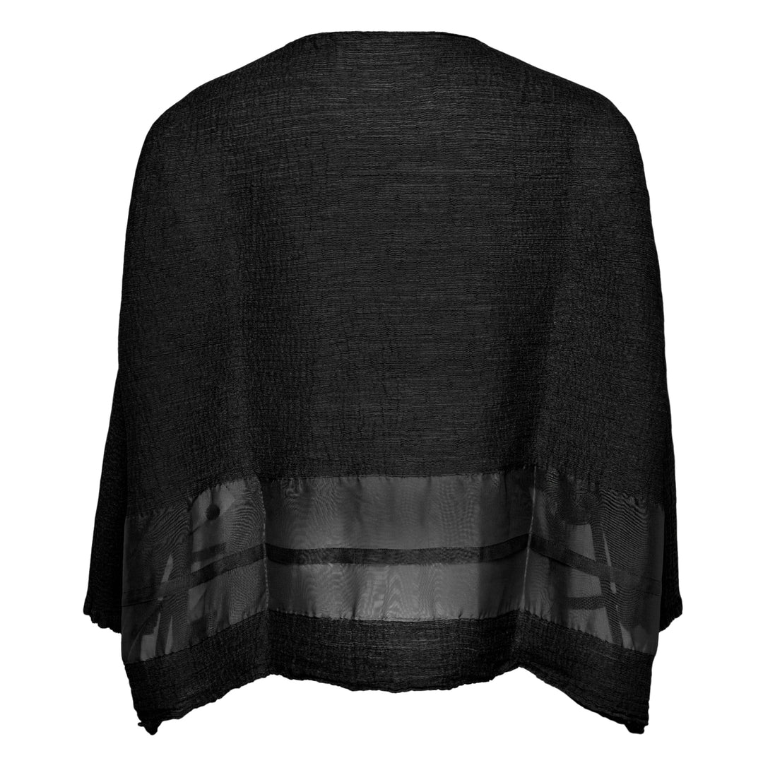 Sheer See-Through Crepe