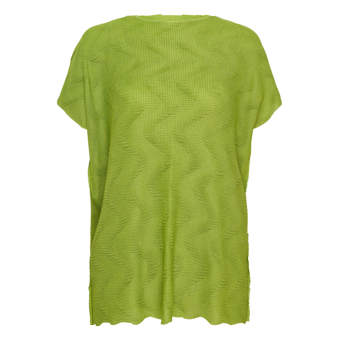 Wave Knit Stretch Pleats