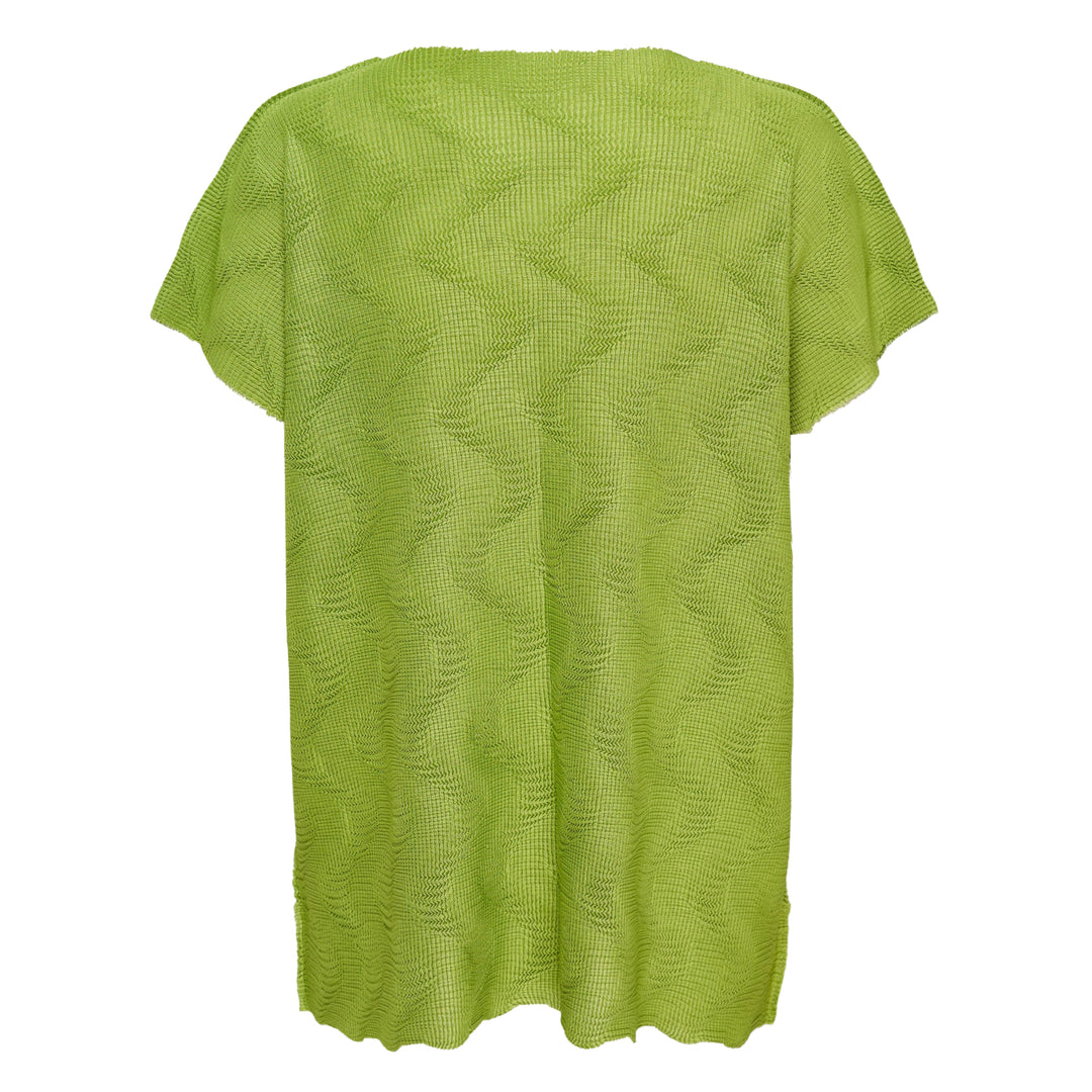 Wave Knit Stretch Pleats