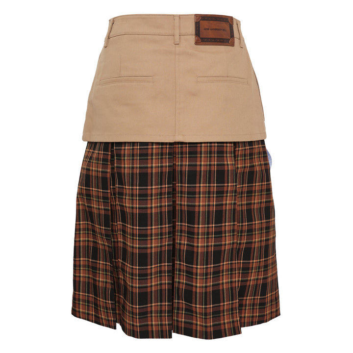 Double Layered Pleats Skirt