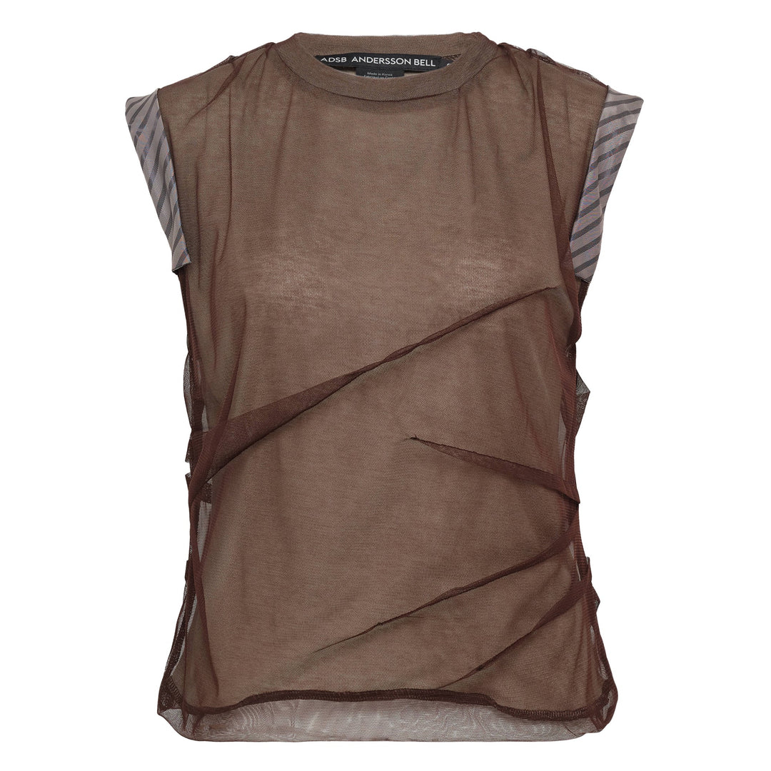 Layered Mesh Tuck & Dart Top