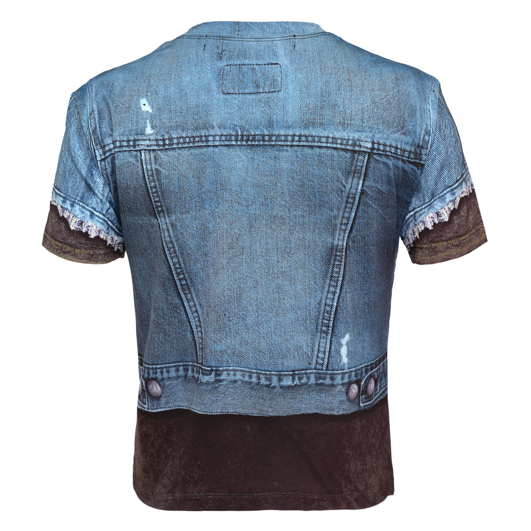 RVAN Denim Vest Printed T-Shirt