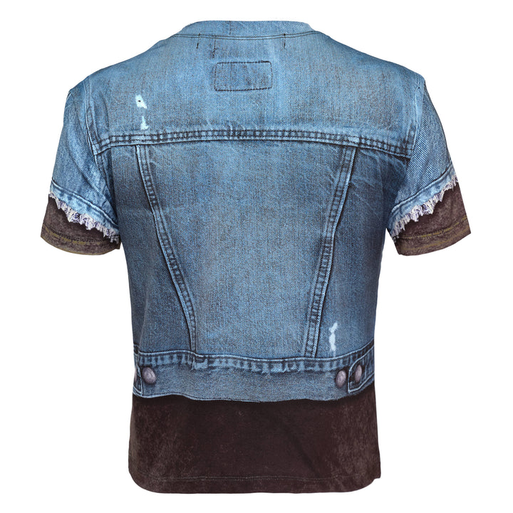 RVAN Denim Vest Printed T-Shirt