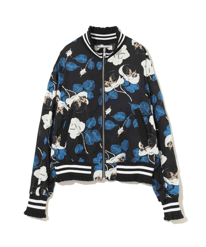 Printed Blouson Flower Blue