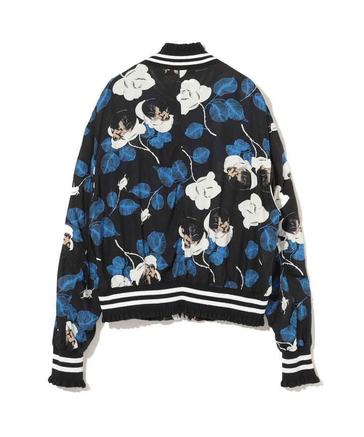 Printed Blouson Flower Blue
