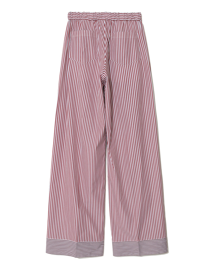 Stripe Pants With Side Buttons