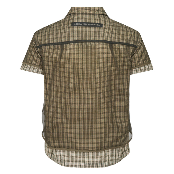 Check Sheer Layered Shirt