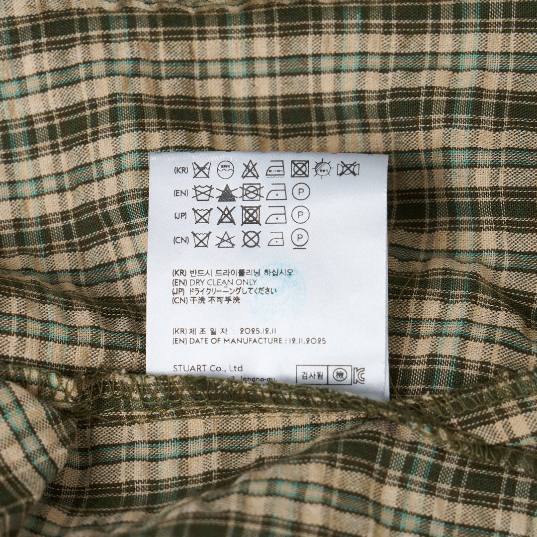 Check Sheer Layered Shirt