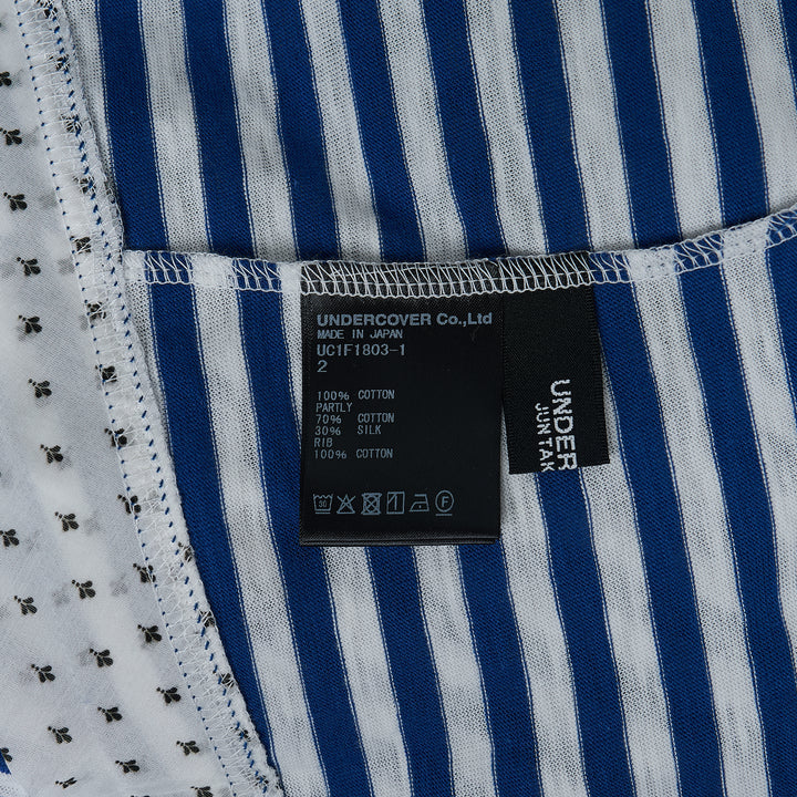 UNDERCOVER Curve Seam Stripe Tee – Available at Club 21, Official Retailer in Singapore, Malaysia & Thailand with Global Shipping Online