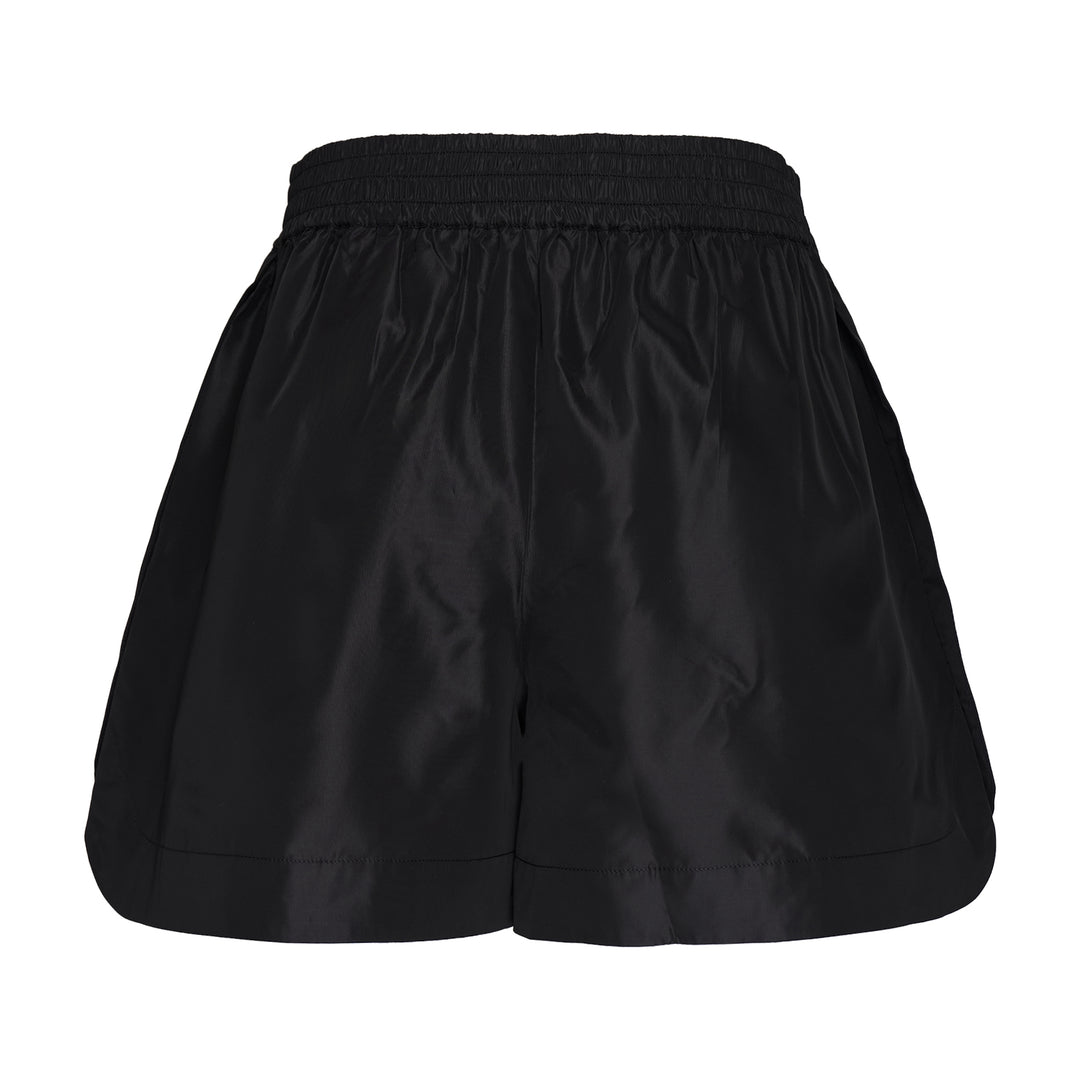 Pressed Rosette Split-Hem Shorts