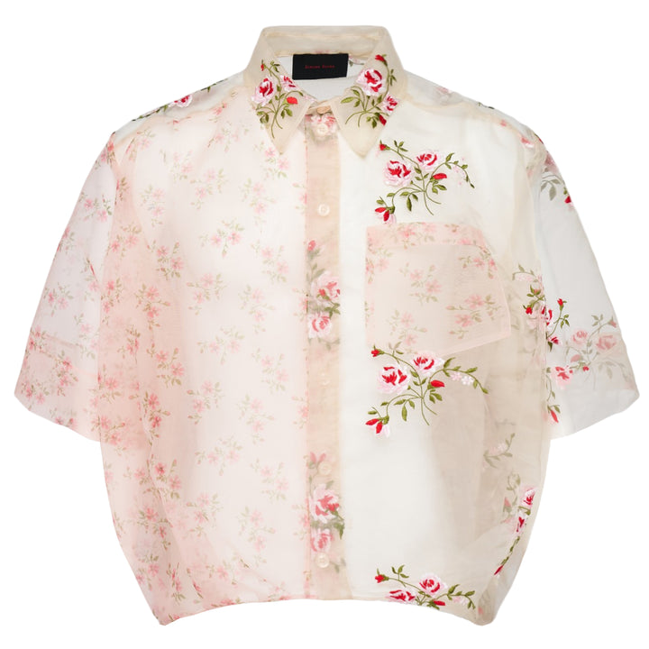 Simone Rocha Sheer Patchwork Balloon Hem Shirt – Available at Club 21, Official Retailer in Singapore, Malaysia & Thailand with Global Shipping Online