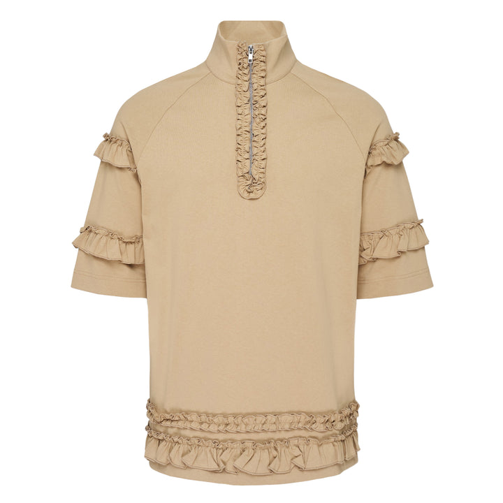 Simone Rocha Mock Neck Ruffle Frill Zip Tee – Available at Club 21, Official Retailer in Singapore, Malaysia & Thailand with Global Shipping Online
