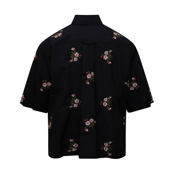Simone Rocha Boxy Pocket Shirt Embroidered Rose – Available at Club 21, Official Retailer in Singapore, Malaysia & Thailand with Global Shipping Online