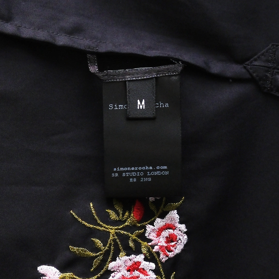Simone Rocha Boxy Pocket Shirt Embroidered Rose – Available at Club 21, Official Retailer in Singapore, Malaysia & Thailand with Global Shipping Online