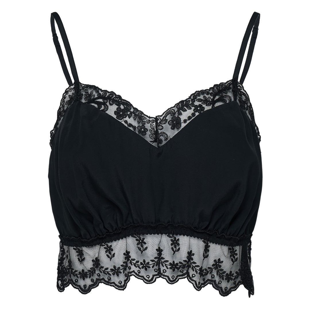 Simone Rocha Lace Trim Negligee Bralette – Available at Club 21, Official Retailer in Singapore, Malaysia & Thailand with Global Shipping Online