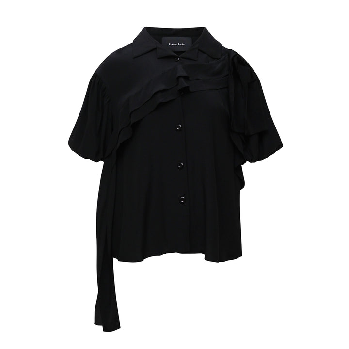 Simone Rocha Cropped Puff Sleeve Bow Sash Shirt – Available at Club 21, Official Retailer in Singapore, Malaysia & Thailand with Global Shipping Online