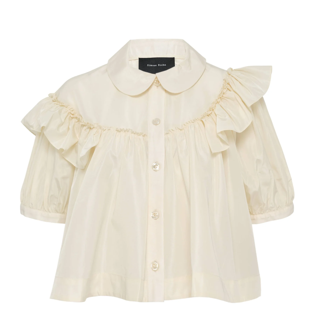 Sheer Ballet Peplum Top