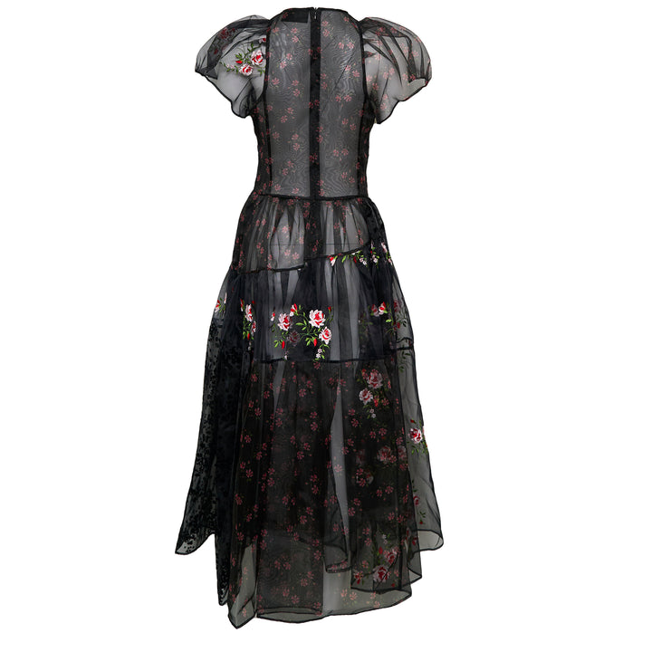 Simone Rocha Sheer Puff Sleeve Patchwork Dress – Available at Club 21, Official Retailer in Singapore, Malaysia & Thailand with Global Shipping Online