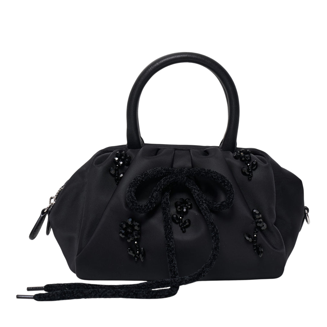 Mini Gathered Top Handle Bag