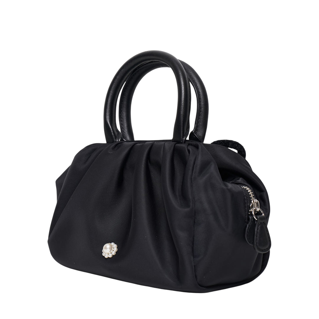 Mini Gathered Top Handle Bag