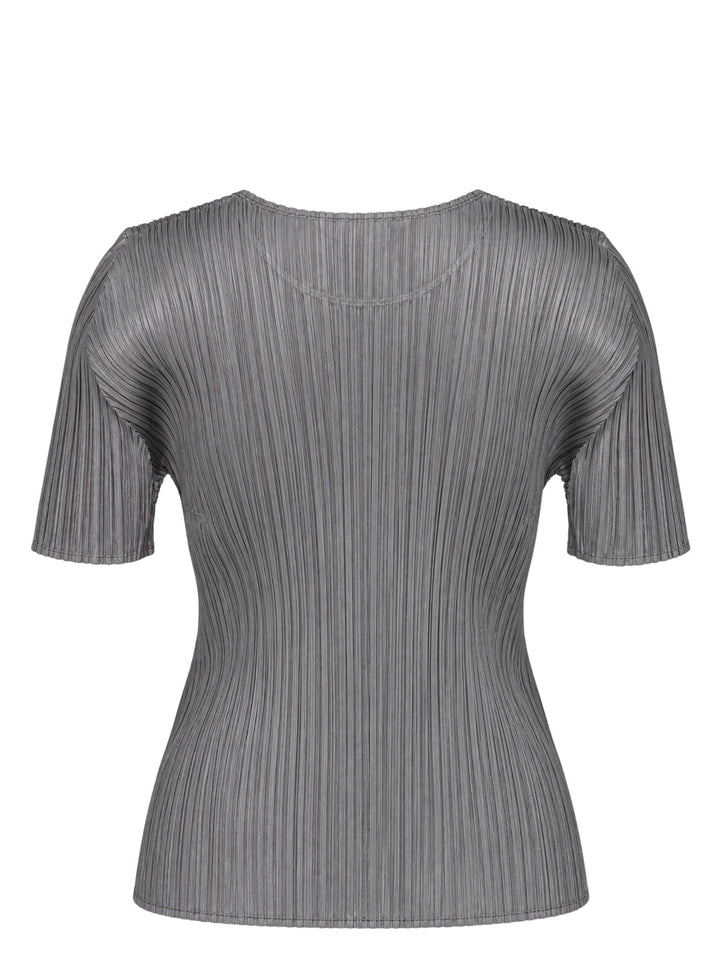 PLEATS PLEASE ISSEY MIYAKE Basics Short Sleeve Pleated Top - view 2