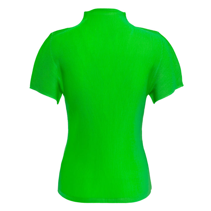 PLEATS PLEASE ISSEY MIYAKE Mist April Short Sleeve High Neck Shirt – Available at Club 21, Official Retailer in Singapore, Malaysia & Thailand with Global Shipping Online