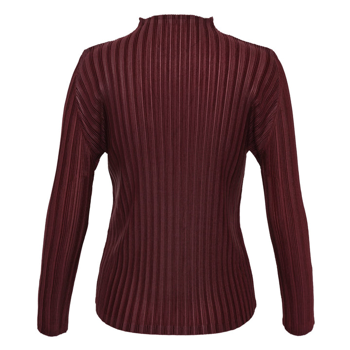 Rib Pleats January High Neck Shirt