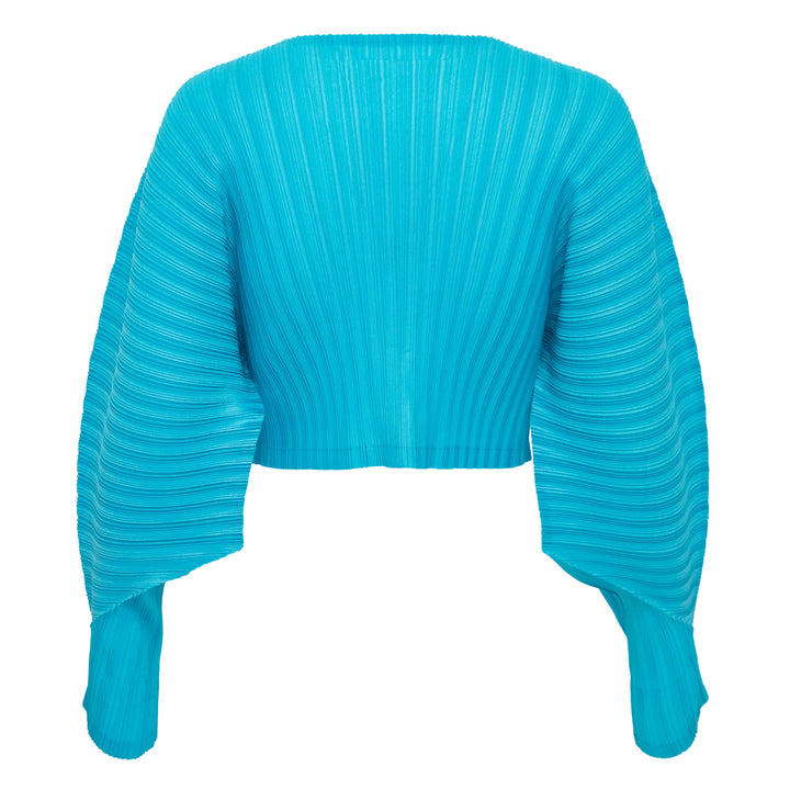 Rib Pleats January Crop Cardigan