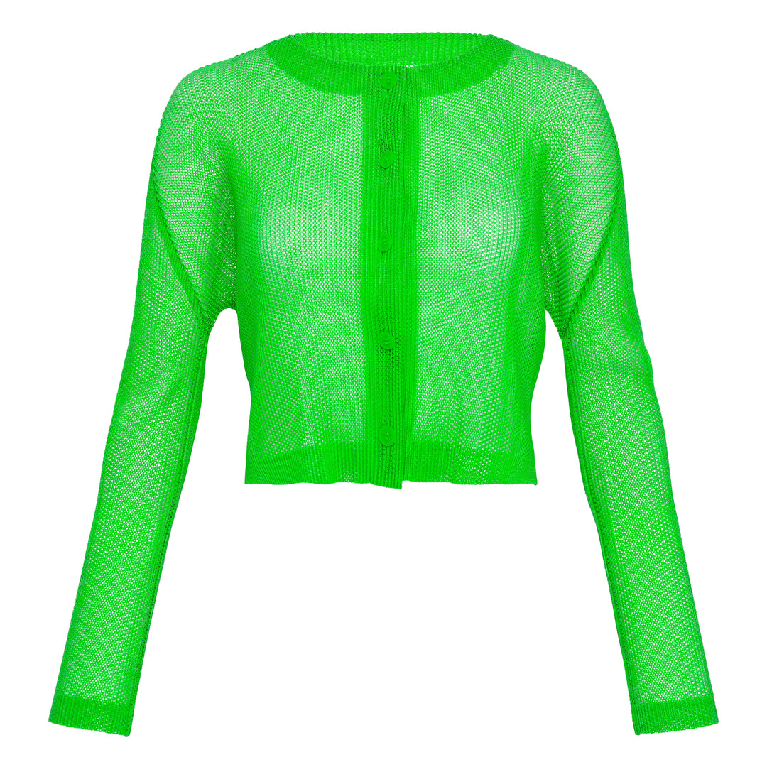 PLEATS PLEASE ISSEY MIYAKE Tatami April Crop Cardigan – Available at Club 21, Official Retailer in Singapore, Malaysia & Thailand with Global Shipping Online