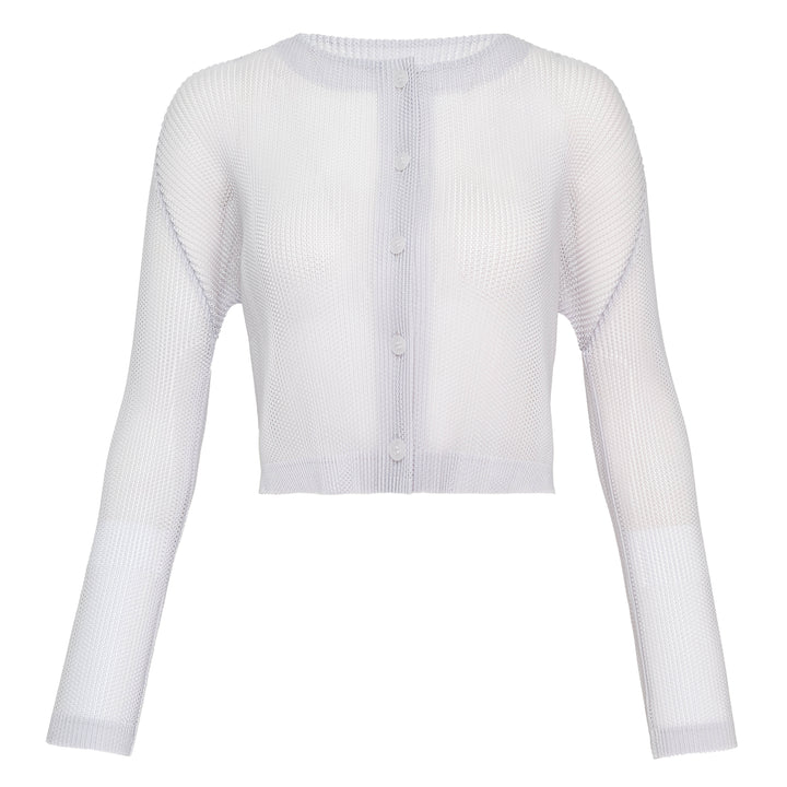 Pleats Please Issey Miyake Crop Cardigan – Available at Club 21, Official Retailer in Singapore, Malaysia & Thailand with Global Shipping Online