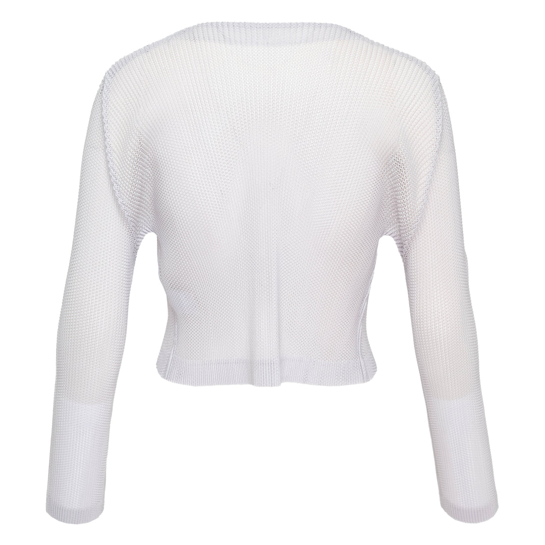 Pleats Please Issey Miyake Crop Cardigan – Available at Club 21, Official Retailer in Singapore, Malaysia & Thailand with Global Shipping Online
