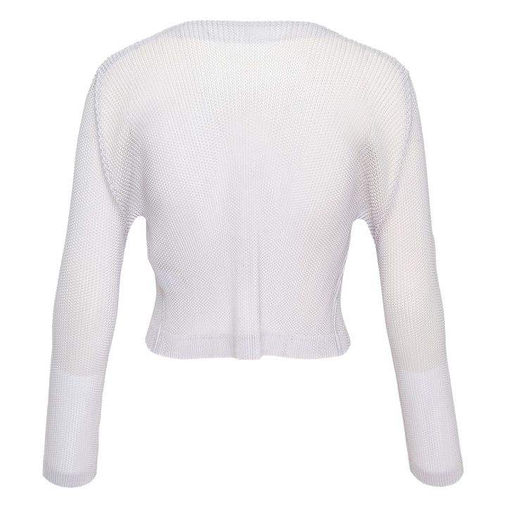 Pleats Please Issey Miyake Crop Cardigan – Available at Club 21, Official Retailer in Singapore, Malaysia & Thailand with Global Shipping Online