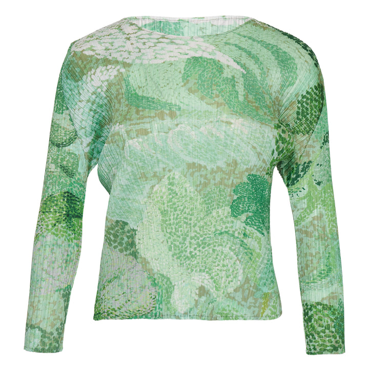 Foggy Forest Long Sleeve Round Neck Shirt