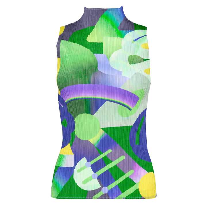 PLEATS PLEASE ISSEY MIYAKE Sleeveless High Neck Shirt – Available at Club 21, Official Retailer in Singapore, Malaysia & Thailand with Global Shipping Online