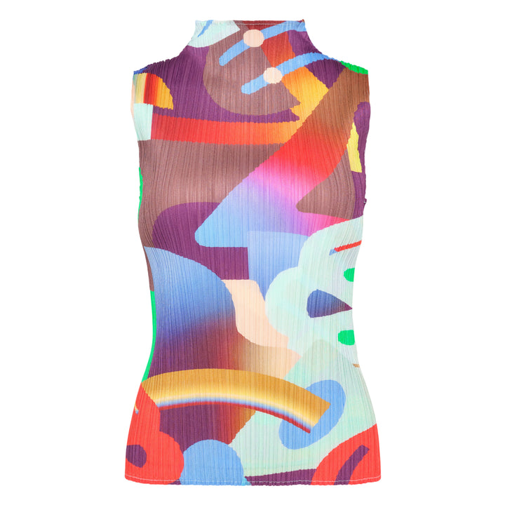 PLEATS PLEASE ISSEY MIYAKE Sleeveless High Neck Shirt – Available at Club 21, Official Retailer in Singapore, Malaysia & Thailand with Global Shipping Online