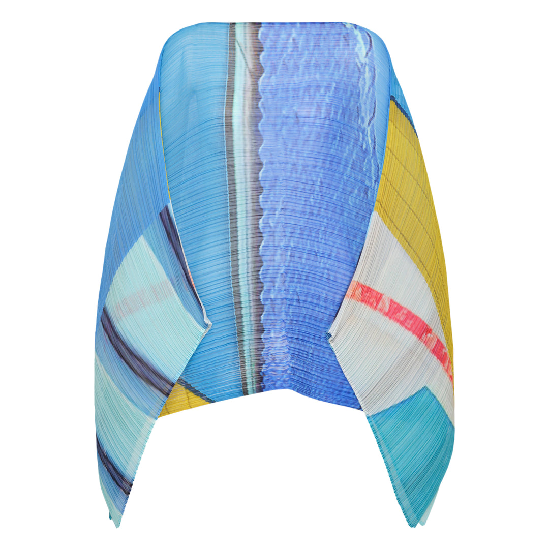 PLEATS PLEASE ISSEY MIYAKE City Collage Madame-T Pleated Scarf – Available at Club 21, Official Retailer in Singapore, Malaysia & Thailand with Global Shipping Online