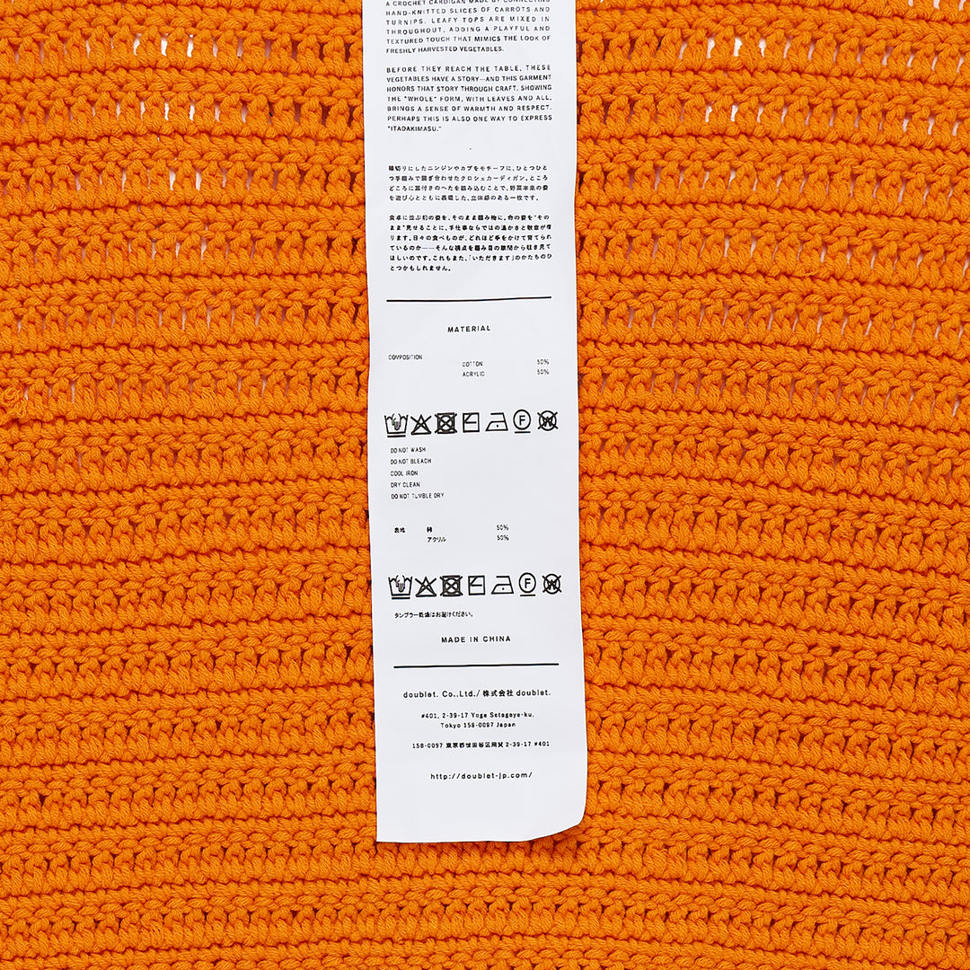 doublet Sliced Carrot Crochet Cardigan – Available at Club 21, Official Retailer in Singapore, Malaysia & Thailand with Global Shipping Online
