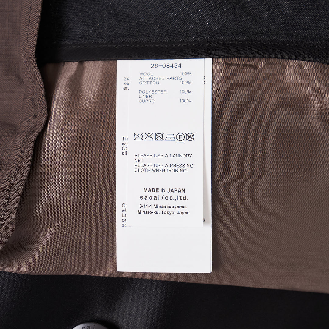Wool Suiting x Denim Jacket