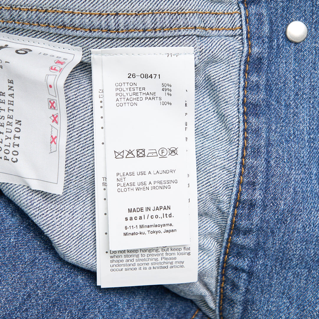 sacai Denim x Knit Cardigan – Available at Club 21, Official Retailer in Singapore, Malaysia & Thailand with Global Shipping Online