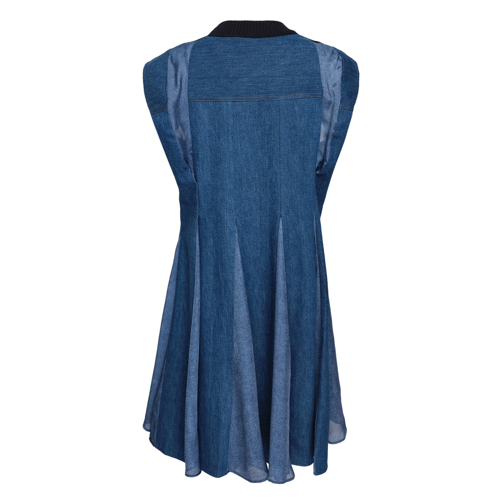 sacai Denim x Knit Dress - view 2