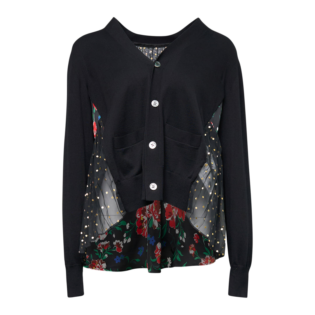 sacai Pattern Mix Cardigan – Available at Club 21, Official Retailer in Singapore, Malaysia & Thailand with Global Shipping Online